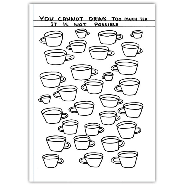 Drink Too Much Tea A6 Notebook