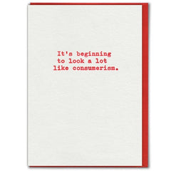 Consumerism Christmas Card