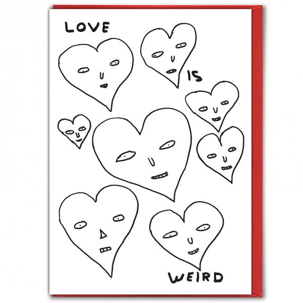 Love Is Weird Valentines Card