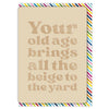 Beige to the Yard Birthday Card
