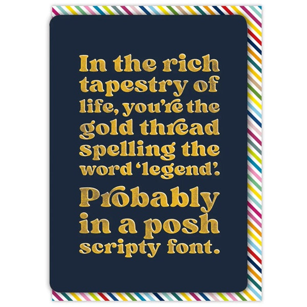 Rich Tapestry of Life Birthday Card