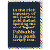 Rich Tapestry of Life Birthday Card