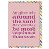 Sequinned Trip Birthday Card