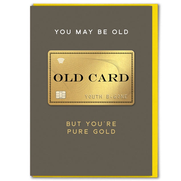 Old But Gold Birthday Card