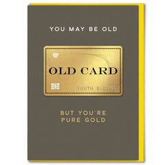 Old But Gold Birthday Card