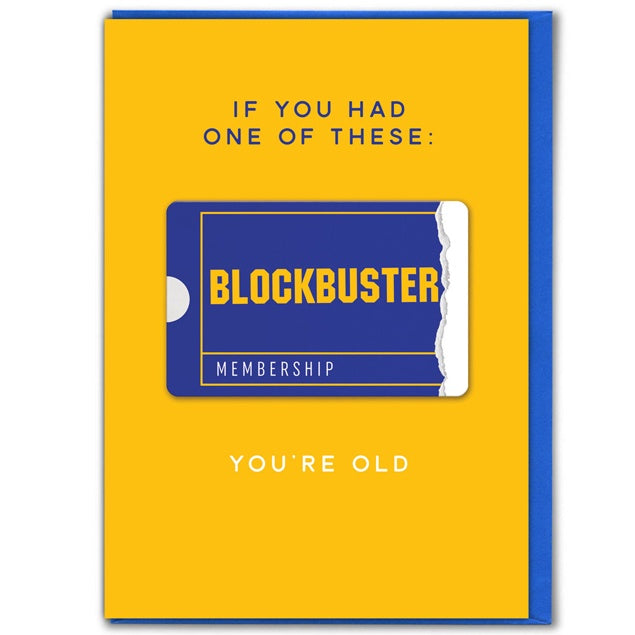 Blockbuster Birthday Card