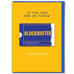 Blockbuster Birthday Card