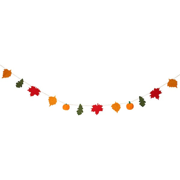 Autumn Hue Felt Garland 2m