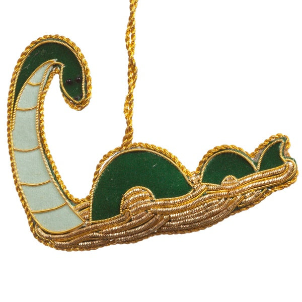 Nessie the Loch Ness Monster with Tartan Decoration