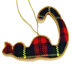 Nessie the Loch Ness Monster with Tartan Decoration