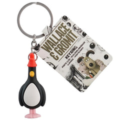 Feathers McGraw Wallace and Gromit Keyring