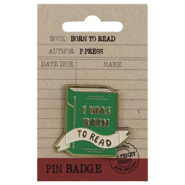 Born to Read Pin Badge
