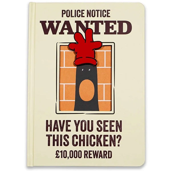 Feathers from Wallace and Gromit A5 Hardcover Notebook