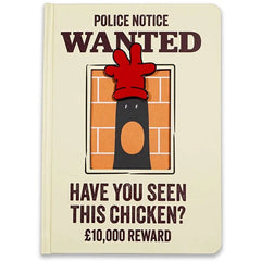 Feathers from Wallace and Gromit A5 Hardcover Notebook