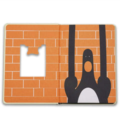 Feathers from Wallace and Gromit A5 Hardcover Notebook