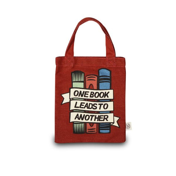 One Book Leads Recycled Small Cotton Tote