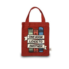 One Book Leads Recycled Small Cotton Tote