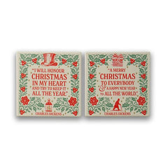 A Christmas Carol Ceramic Coasters Set of 2