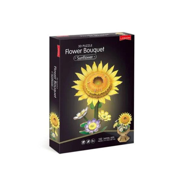 3D Sunflower Flower Bouquet Puzzle