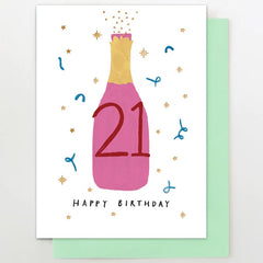 21 Fizz Birthday Card