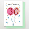 30 Balloon Birthday Card