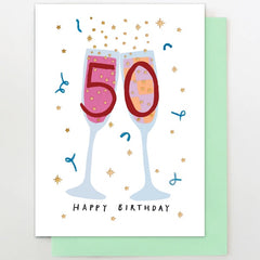 50 Fizz Birthday Card