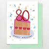 Happy 80th Birthday Slice Of Cake Card