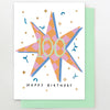 100 Star Birthday Card