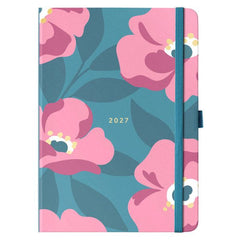 2027 Teal Flowerhead Busy Life Diary