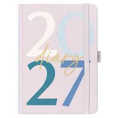 2027 Pink Graphic Number A6 To Do Planner
