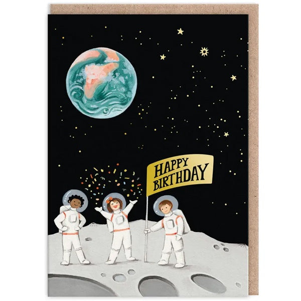 Astronauts Birthday Card
