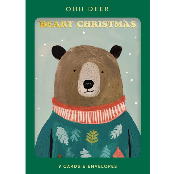 Festive Bears Christmas Card Box