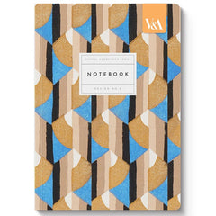 Playful Geometrics Deco Gold Premium Perfect Bound A5 Notebook