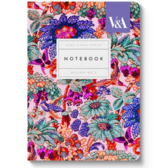Neon Floral Coral Jungle Premium Perfect Bound A6 Notebook