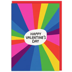 Rainbow Valentine's Day Card