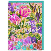 Neon Floral Mawson Tulip Greeting Card