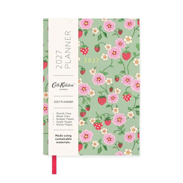 Cath Kidston 2027 A6 Strawberry Green Diary