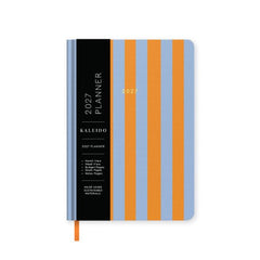 2027 A5 Blue and Orange Stripe Hardback Diary