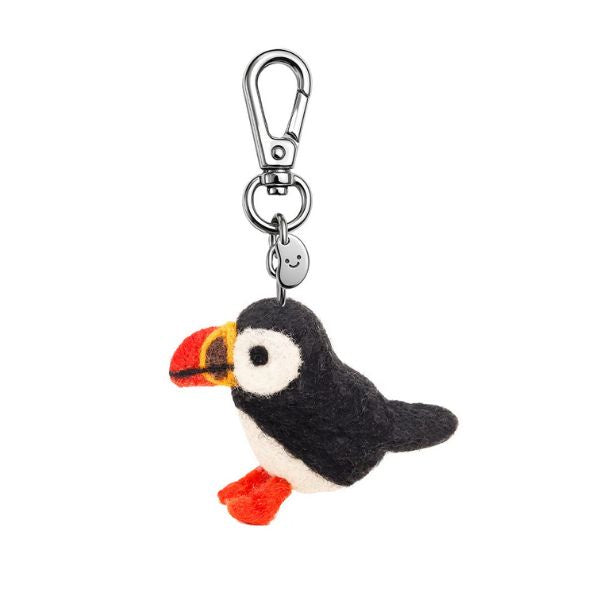 Paul the Puffin Felt Keychain