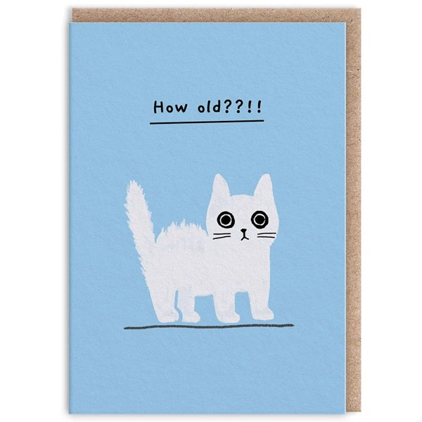 How Old Kitten Birthday Mini Card