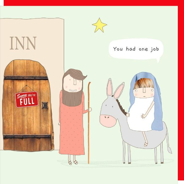 One Job Christmas Card