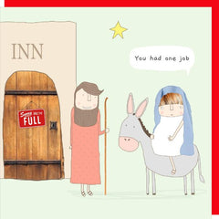 One Job Christmas Card