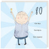 The Man The Legend 80 Birthday Card