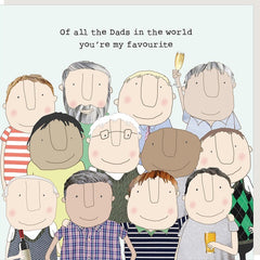 World Favourite Dad Card