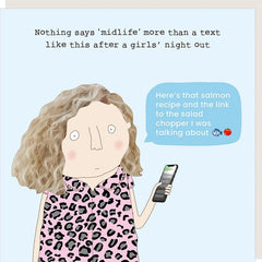 Midlife Text Birthday Card