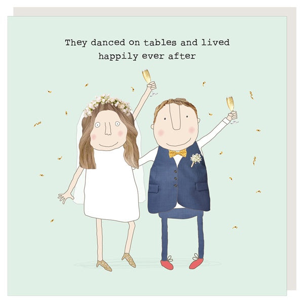 Danced on Tables Wedding Card