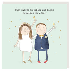 Danced on Tables Wedding Card
