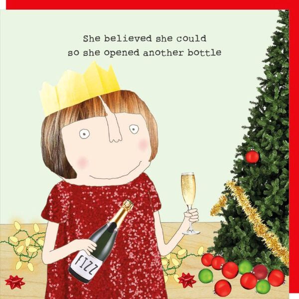 Xmas Bottle Christmas Card