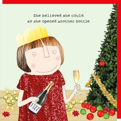 Xmas Bottle Christmas Card