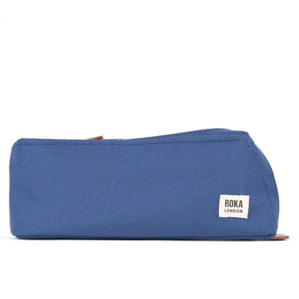 ROKA Pimlico Pencilcase Burnt Blue Canvas